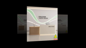 Quầy Lễ Tân Gỗ MDF Hiện Đại – Quầy Thu Ngân QTT541 ( Không bao gồm logo và đèn ) - NỘI THẤT LẮP RÁP VIENDONGAD