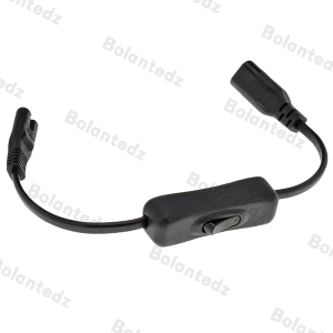 Figure C7 Power Cable with SwitchIEC 320 C8 to C7 Extension Cord with On/Off C7 Power Lead cables switch Short Wires "8"