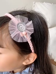 Cài tóc cho bé đính nơ dễ thương phong cách Hàn Quốc màu ngọt ngào xinh xắn đáng yêu