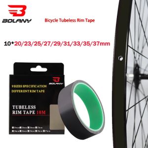 Bolany Bicycle Tubeless Rim Tape 10 Meters 37/35/33/31/29/27/25/23/20mm Width Strips Lightweight MTB Road Bike Wheel Accessories
