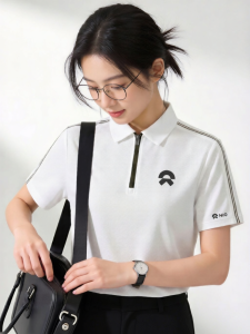 JIANYU | Customized Silk-Linen Short Sleeve Polo T-Shirt for Men