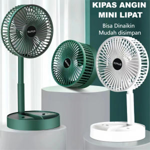 Kipas Angin Lipat Kipas Angin Portable Putar 180 Mini 3 Speed Kipas Fan Portable Lingkar USB Charger