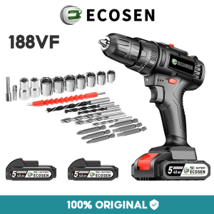 ECOSEN 188V Mesin Bor Baterai Tangan Cordless Drill Batterydrill Cordless Electric Drill Bor Listrik Brushless Lithium-Ion Drill Driver Variabel Kecepatan Garansi Lokal 1 Tahun - Lazada