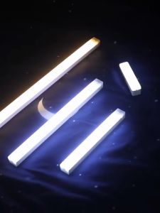 LED Motion Sensor Night Light USB Rechargeable Wardrobe Cabinet Bookshelves Desk Lamp For Home Kitchen Bedroom