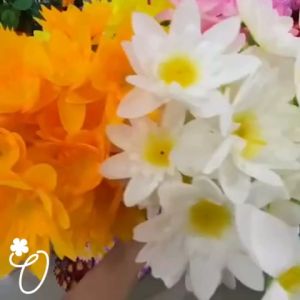 ดอกบัว 12 ก้าน 5 ดอก 35 ซม กว้าง 20 ซม ขนาด 8 ซม. ปลอม มี 5 ดอก ความสูง