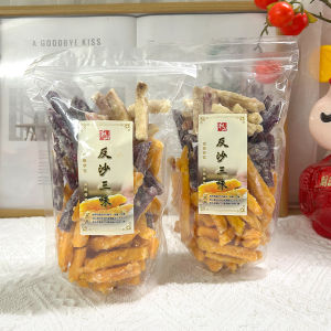Chaozhou Special Product Fragrant Crispy Spicy Salted Taro Thread Purple Sweet Potato Strip Snack Hand Gift Three Flavors