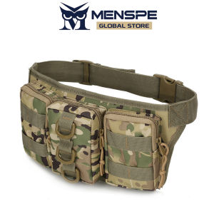 MENSPE Outdoor Waist Bag Men Chest Bag Multifunctional Hiking Bag Waterproof Shoulder Bag Large Capacity Sports Fitness Backpack Casual Bag Camping Bag Climbing Bag