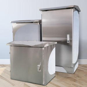 Outdoor Stainless Steel Network Cabinet 6U9U Standalone Switch Cabinet Waterproof Weak Electrification Monitoring Equipment Box