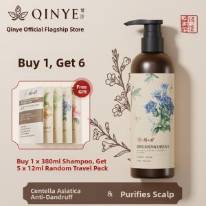 QINYE | Anti-Dandruff Herbal Shampoo with Ginger and Atractylodes for Oil Control Volume Hair Loss Prevention and Moisturizing