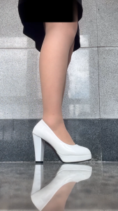 Korean Patent Leather Stilettos Heels Elegant Pointed Toe Heels