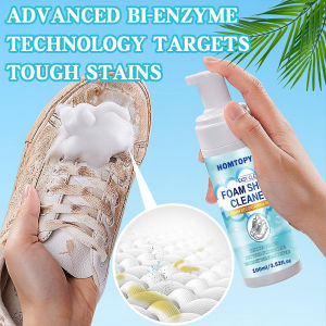 Shoe Cleaning KitSneaker cleaner Removes Dirt and Stainswith Brush and Towel Shoe Cleaner Work on White ShoesLeatherKnitPU