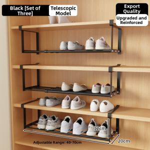 NIFENG | Extendable Shoe Rack Organizer with Hanging Basket