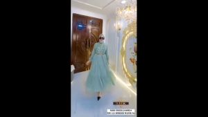 Gamis Bordir Terbaru Mewah Elmira Dres Ceruty Babydoll Aplikasi Bordir M L XL XXL 3XL Resleting Depan