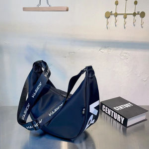 Trendy Large Capacity Nylon Letter Print Crossbody Bag Womens Simple Casual Single Shoulder Bag Waterproof City Chic