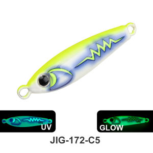 Mồi Câu Kim Loại TEASER J172 Long Cast Shore 40g-100g Phát Sáng UV Câu Cá Biển Trên Thuyền Chuyên Câu Cá Thu Tây Ban Nha
