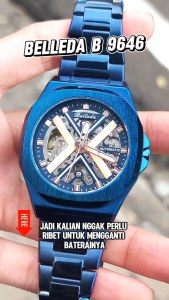 Jam Tangan Pria Belleda 9646 Rantai Jam Tangan Automatic Anti Air Jam Tangan Original
