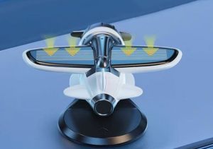 เครื่องบิน พลังงานแสงอาทิตย์ ตกแต่ง รถ คอนโซลรถ ใบพัดหมุน เมื่อได้เจอแสงอาทิตย์