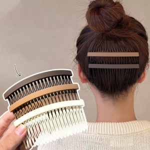 【♡Lovely girls house♡】3Pcs Frosted Large Insert Hair Comb Bangs Fixed Artifact Hair Clip for Women Girls Fashion Hair Accessories