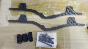 RS | RED SPIDER LCG Carbon Fiber Chassis Kit Frame Girder for 1/10 RC Crawler Axial SCX10 & SCX10 II 90046 Upgrade Parts