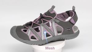 GRITION รองเท้าแตะผู้หญิงสีชมพูรองเท้าแตะกีฬากลางแจ้งรองเท้าแตะส้นแบนทนต่อการสึกหรอสไตล์สปอร์ตลำลอง