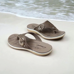 Sendal carvil wanita by hf sendal carvil treples model jepit 02 bahan kulit sintetis