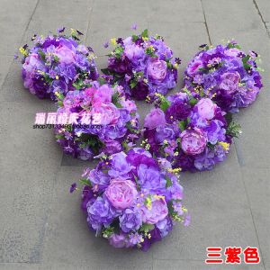New Korean Wedding Wedding Ceremony Layout T Road Lead Flower Photography Hydrangea Rose Road Lead Flower Silk Flower Floral Ball