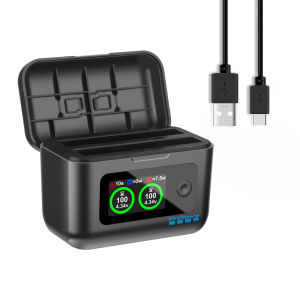 Probty For Insta360 X4 Air Battery Fast Charging Box X4 Air Charger W/LCD Display Accessories