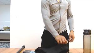 Sports Waist Pack Black Mesh Multifunctional Large Capacity Sports Waist Pack Stretchy Lightweight Fit