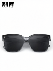 Chaoku | gray sunglasses for men Gray Large Frame Over Glasses Driving Polarized Sunglasses
