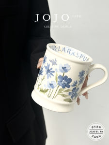 Jojos L PD Mianhu Ceramic Mug Gift Box Set for Girls Sleepy Scarecrow 300ml-500ml Capacity Single Ear Handle Design