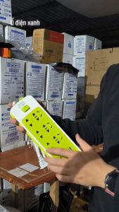 (MIỄN SHIP TOÀN QUỐC) Ổ CẮM ĐIỆN ĐA NĂNG Ổ ĐIỆN XANH LÁ CÓ 3 USB SẠC ĐT MẪU MỚI 2023