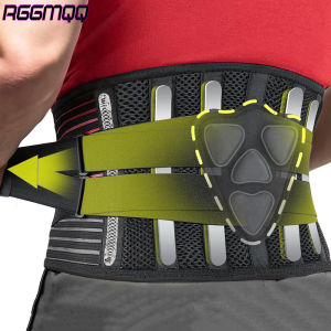 Back Brace Immediate Relief from Back PainSciatica - Breathable Mesh Design with Lumbar Pad- Adjustable Support Straps for Work
