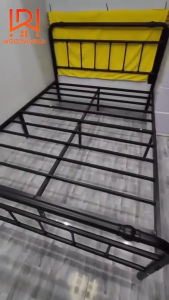 [COD]100%Metal iron bed frame Steel made and moisture proof single bed double bed stable not shake