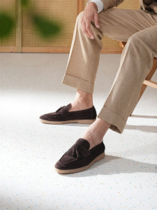 Truffaut | Leather Loafers Tassels British Style Slip-on Classic