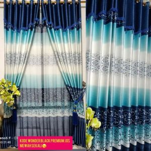 Gorden Poni bahan blackout Siap Pasang