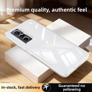 imobile | Ultra-thin Drop-resistant Full-body Transparent Case Compatible with VIVO X70/X70 Pro/X70T Phones for Curved Screen