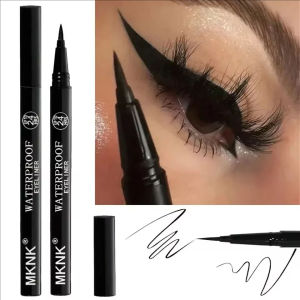 3Pcs Black Quick-Dry Eyeliner Pen 24H Lasting Smooth Matte Waterproof Anti-Smudge Liquid Eyeliner Makeup