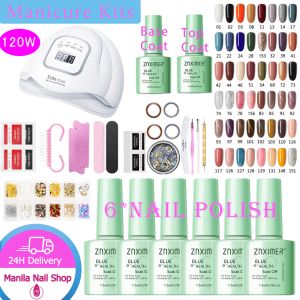 Polygel Nail Polish Set with 120W Nail Lamp 40 Colors Available Gel Nail Polish 8ml Nail Kit FREE SHIPPING