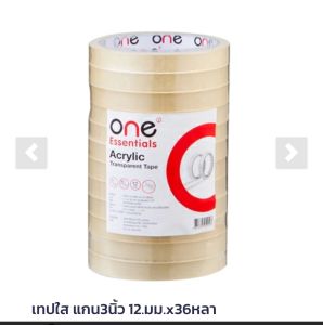 เทปใส เเพค 12 ม้วนลด50%