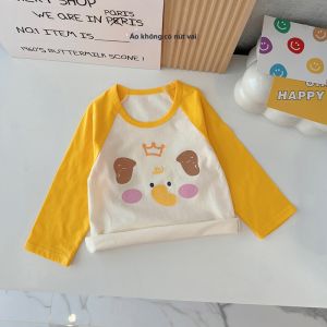 cat and fish | Áo Thun Tay Dài Bằng Cotton Cho Trẻ Nhỏ