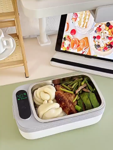 Joyurney USB Electric Heating Lunch Box Portable Stainless Steel 304 Thermal Fast Heat Charging Bag