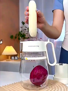 Royadulex Wireless Juicing Cup 12-Leaf Blade Juicer Cup Portable hand mixer 1000ml Juicing Portable Large-Capacity Blender Mixer