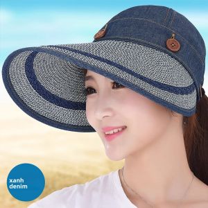 Mũ Chống Nắng Mùa Hè Có Thể Gập Lại Cho Nữ Mũ Đi Xe Đạp Mũ Che Nắng Chống Tia UV Mũ Đi Biển Mũ Đi Chơi Mũ Đi Chơi