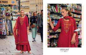 New Collection Party Wear Kurti Sharara with Organza Shawl