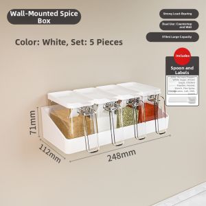 BAOJIAWANG | Wall-Mounted Spice Storage Containers