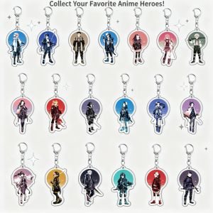 Bandai | Demon Slayer Kimetsu no Yaiba Kamado Tanjiro Kamado Nezuko Agatsuma Zenitsu Acrylic Keychain Anime Merchandise Cosplay