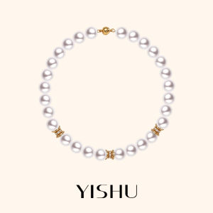 YISHU | Dây Chuyền Hạt Ngọc Trai Phong Cách Nhẹ Nhàng Sang Trọng Akoya