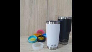 ยางรองกว้าง 7cm ก้นถ้วย 6.8-7.2cmใช้ได้ siliconeซิลิโคนรองแก้วน้ำเยติ 20oz 30oz มีความยืดหยุ่น