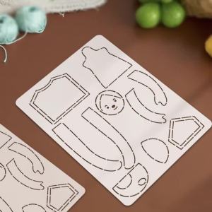 YOMDID 1pc Handmade DIY Drawing Patchwork Template DIY Girl Pendant Doll Design PET Sewing Stencil Sewing Accessories