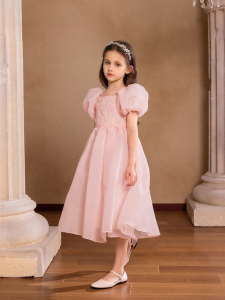 Elegant Spring Summer New Girls Princess Dress